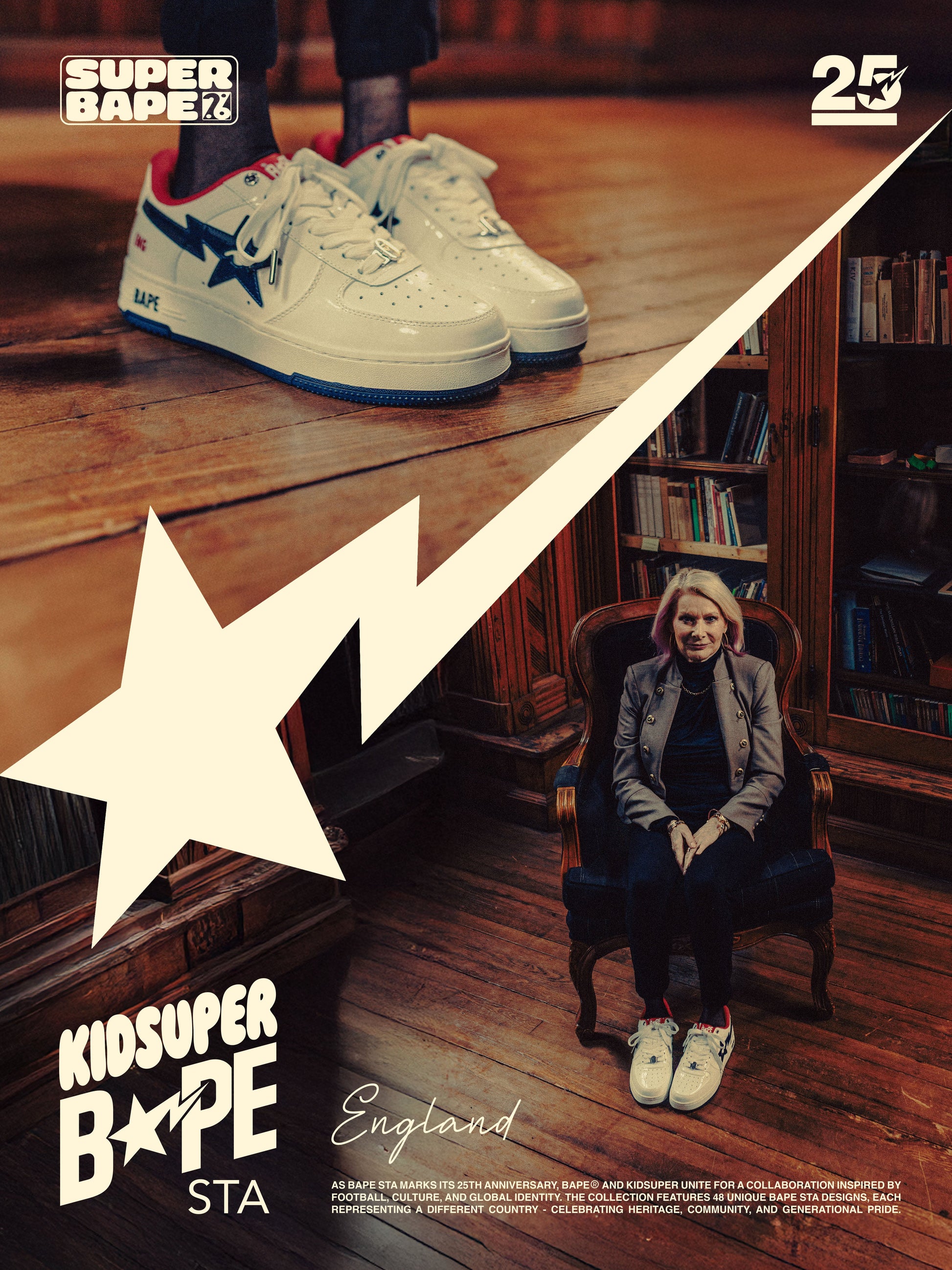 England - KidSuper x BAPE Bapesta 14