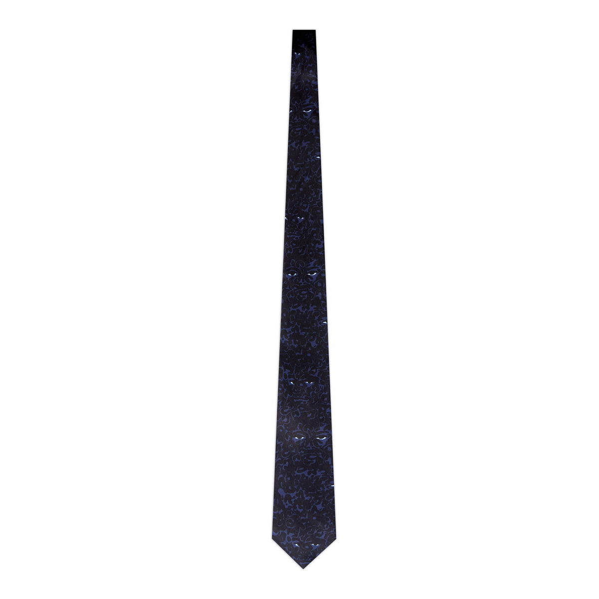 Eye Lepoard Print Tie [Blue]