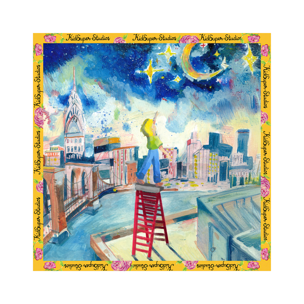 Reach for the stars Silk Scarf [Multi]