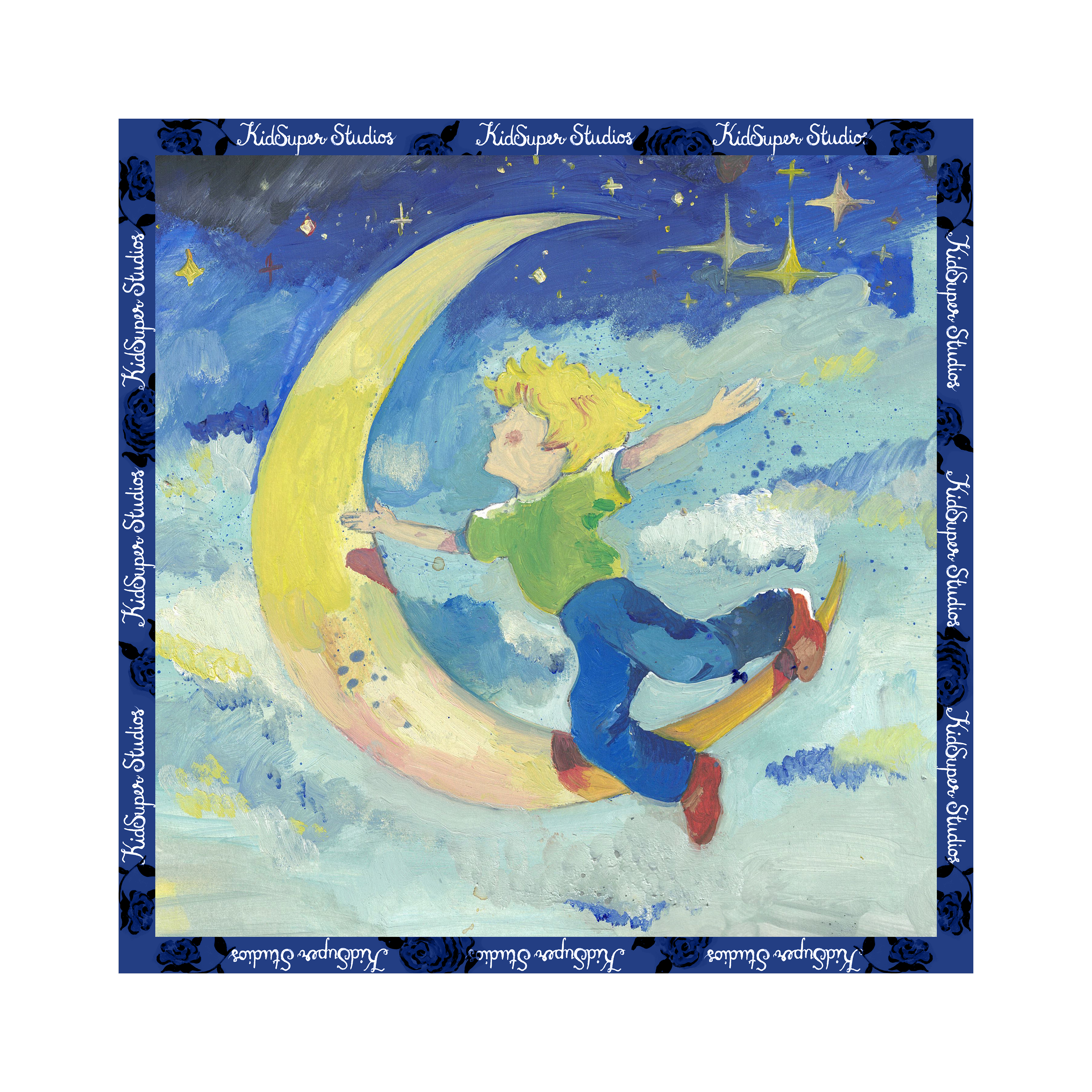The Boy Who Jumped the Moon Scarf [Blue]
