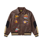 KidSuper X McDonald's Distressed Faux Leather Jacket