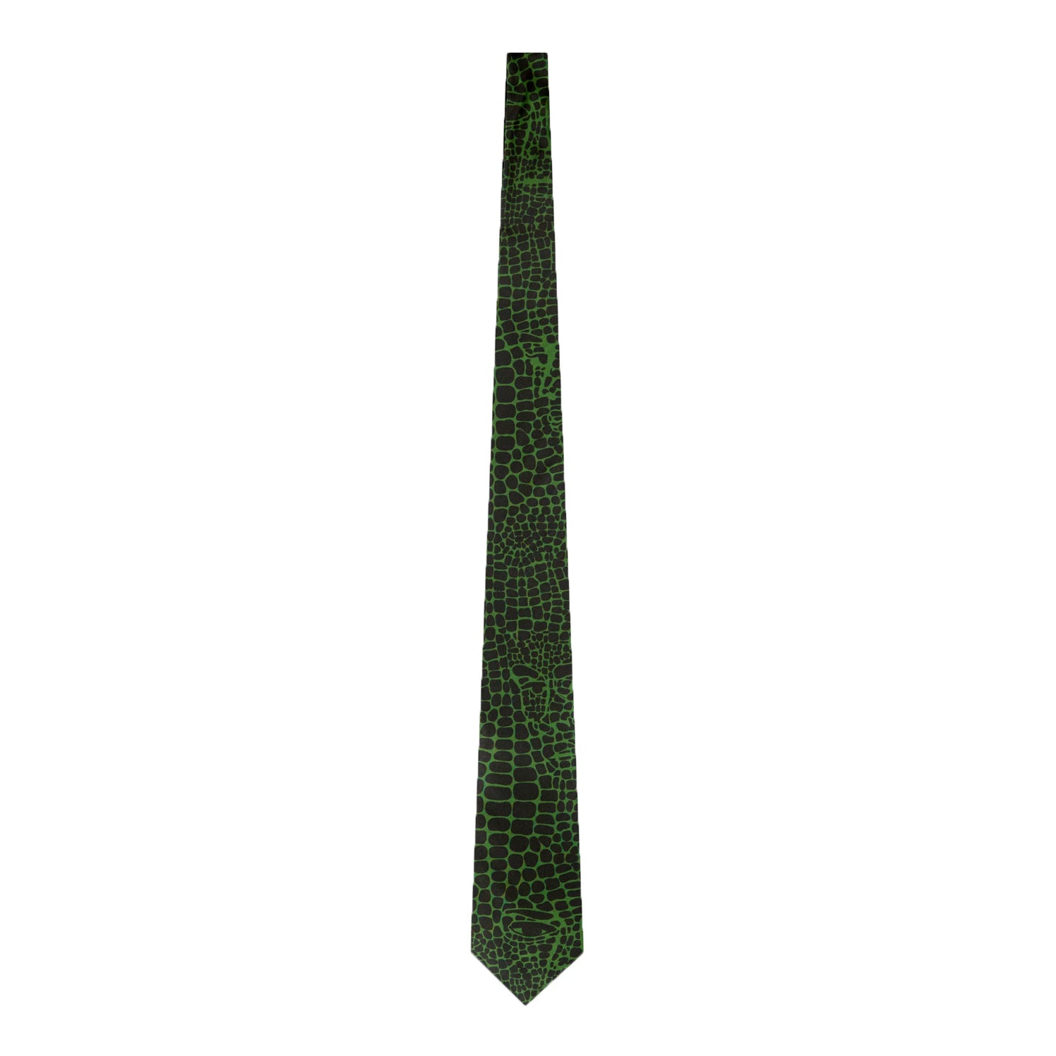 Alligator Print Tie [Green]