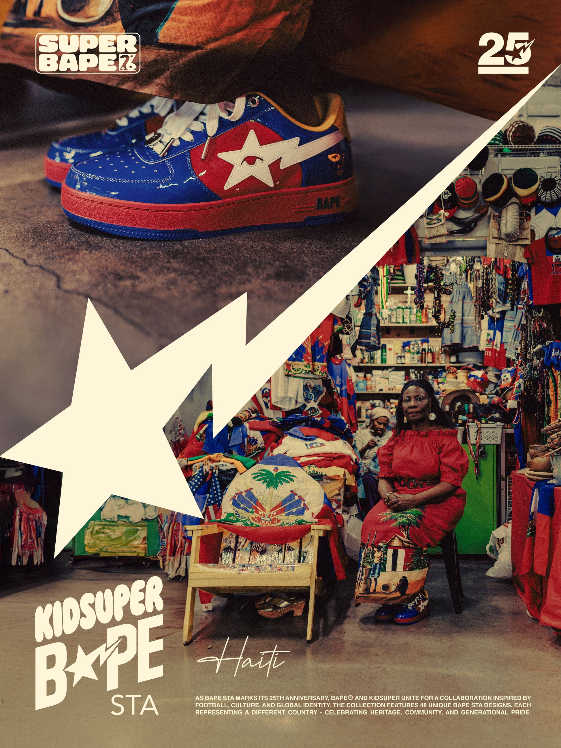 Haiti - KidSuper x BAPE Bapesta 12
