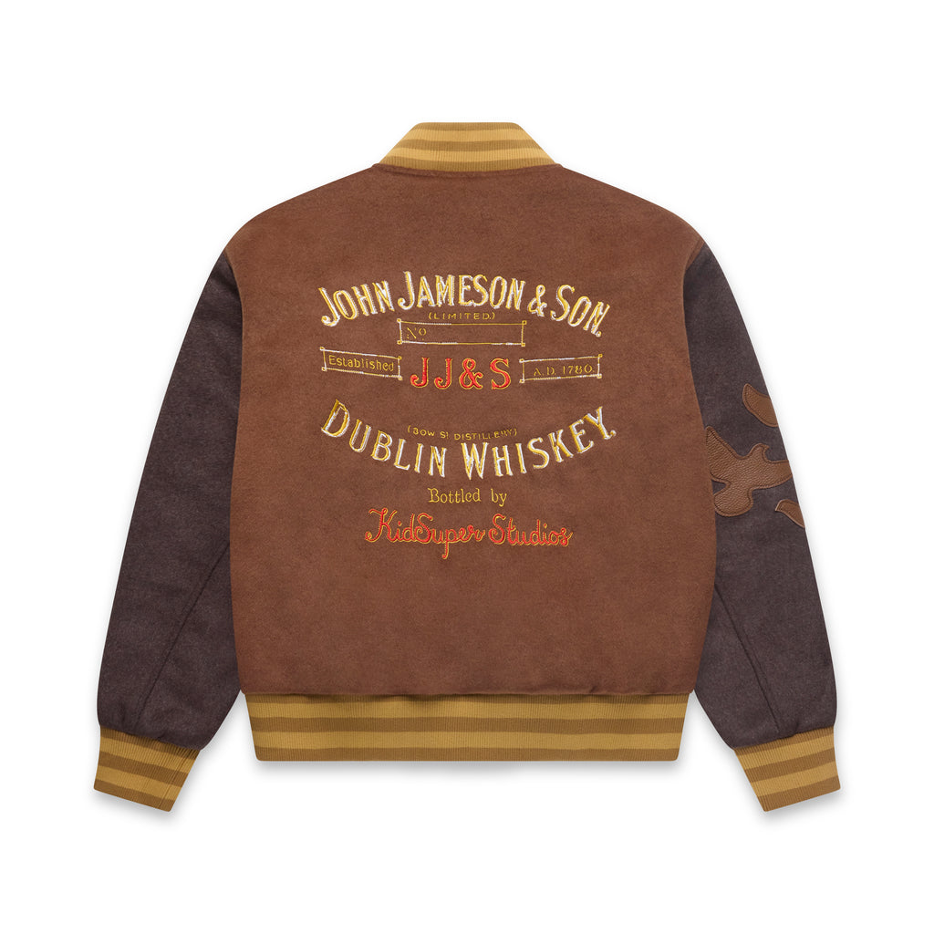 Jameson x KidSuper Wool Varsity Jacket [Brown]