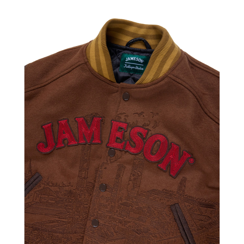 Jameson x KidSuper Wool Varsity Jacket [Brown]