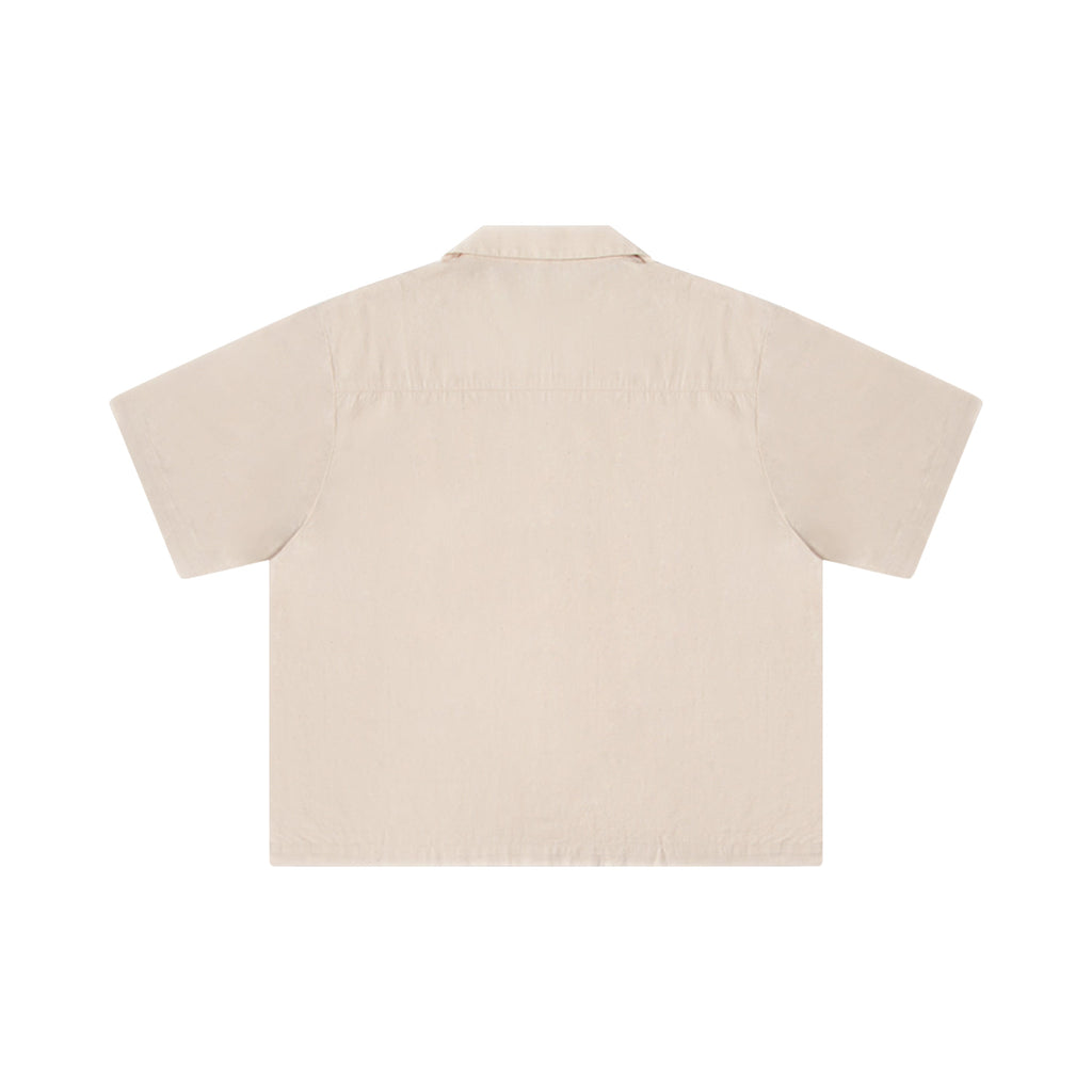Painted Circus Girl Camp Shirt [Natural]