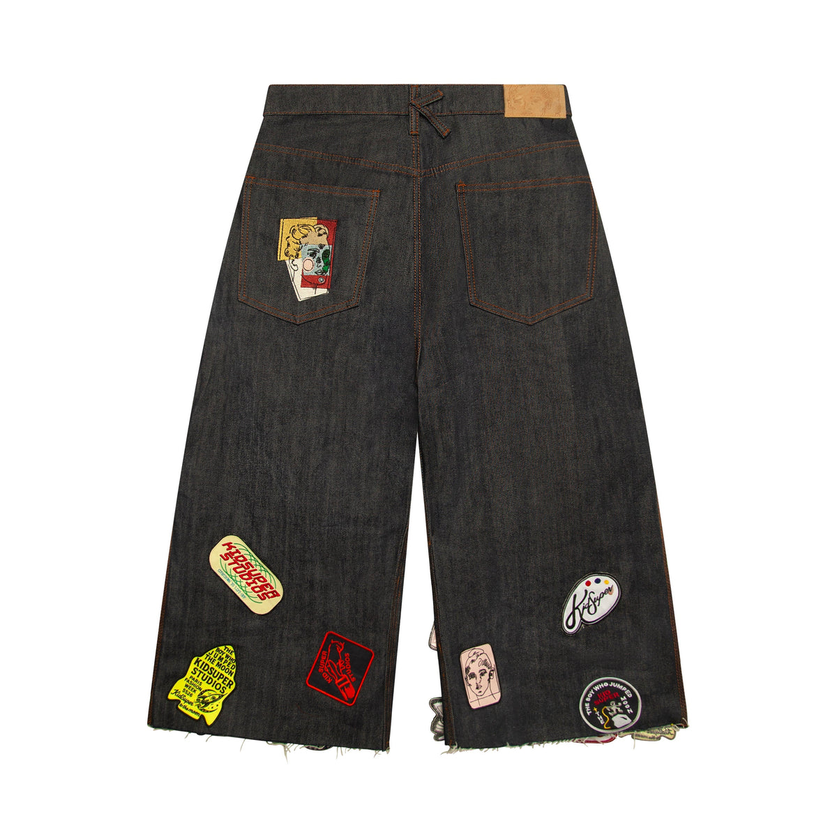 Super Long Patches Shorts [Raw Denim]