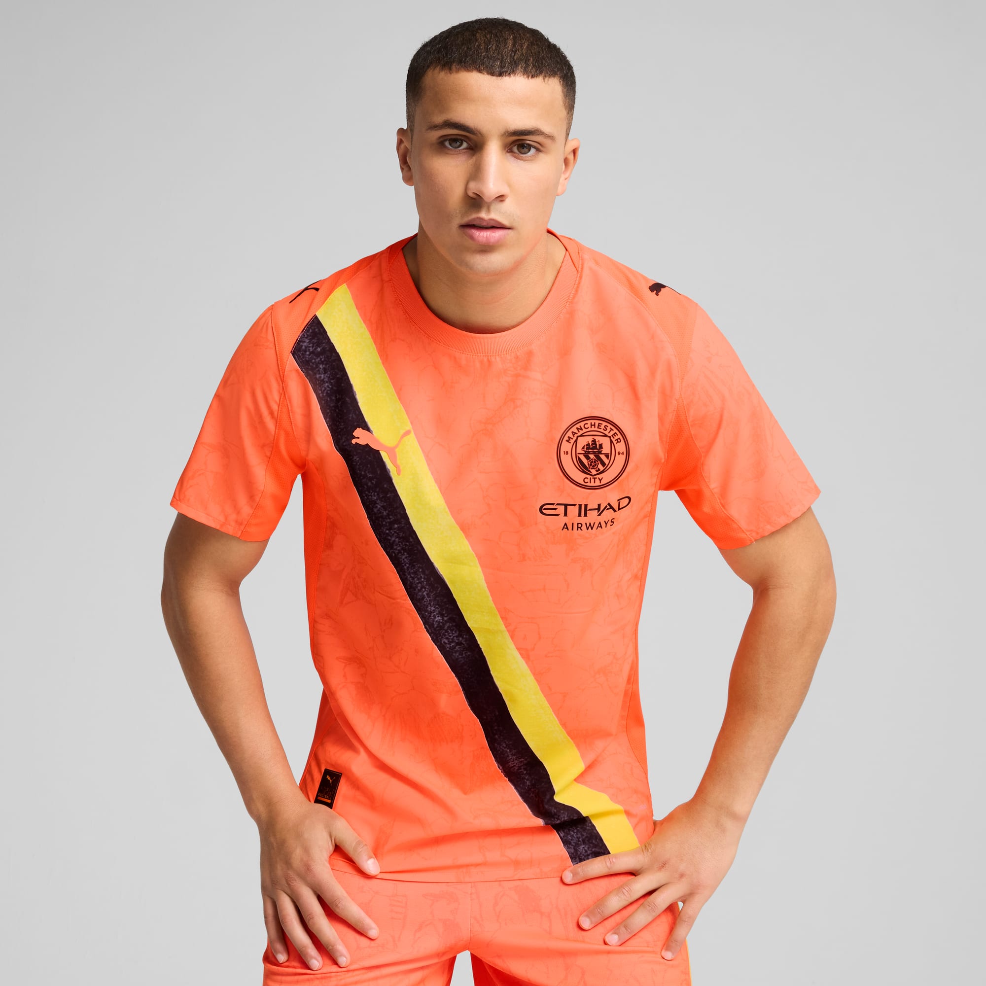Man City FC Jersey Authentic [box] [Neon Sun/PUMA Black]