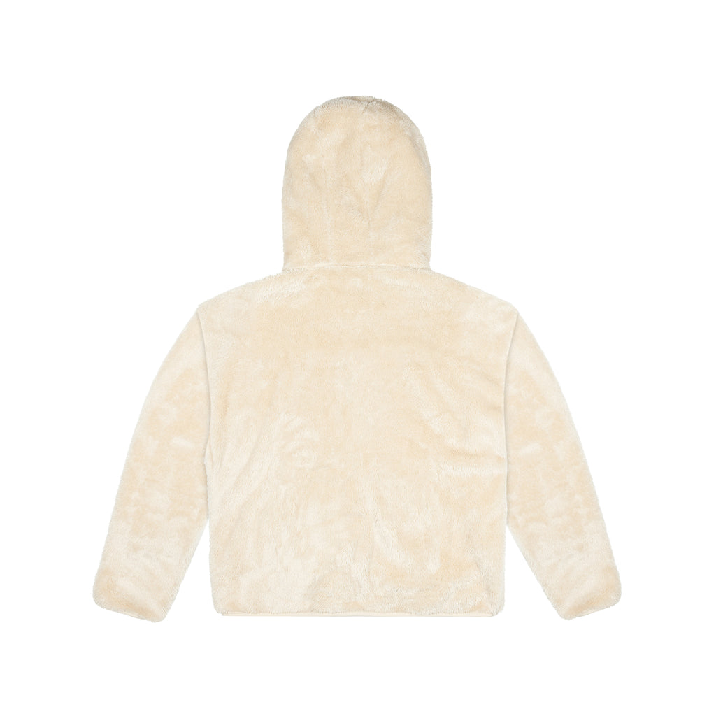 Embroidered Fleece 3/4 Zip [Cream]