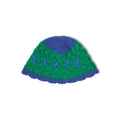 Running Man Crochet Hat [Green/Blue]