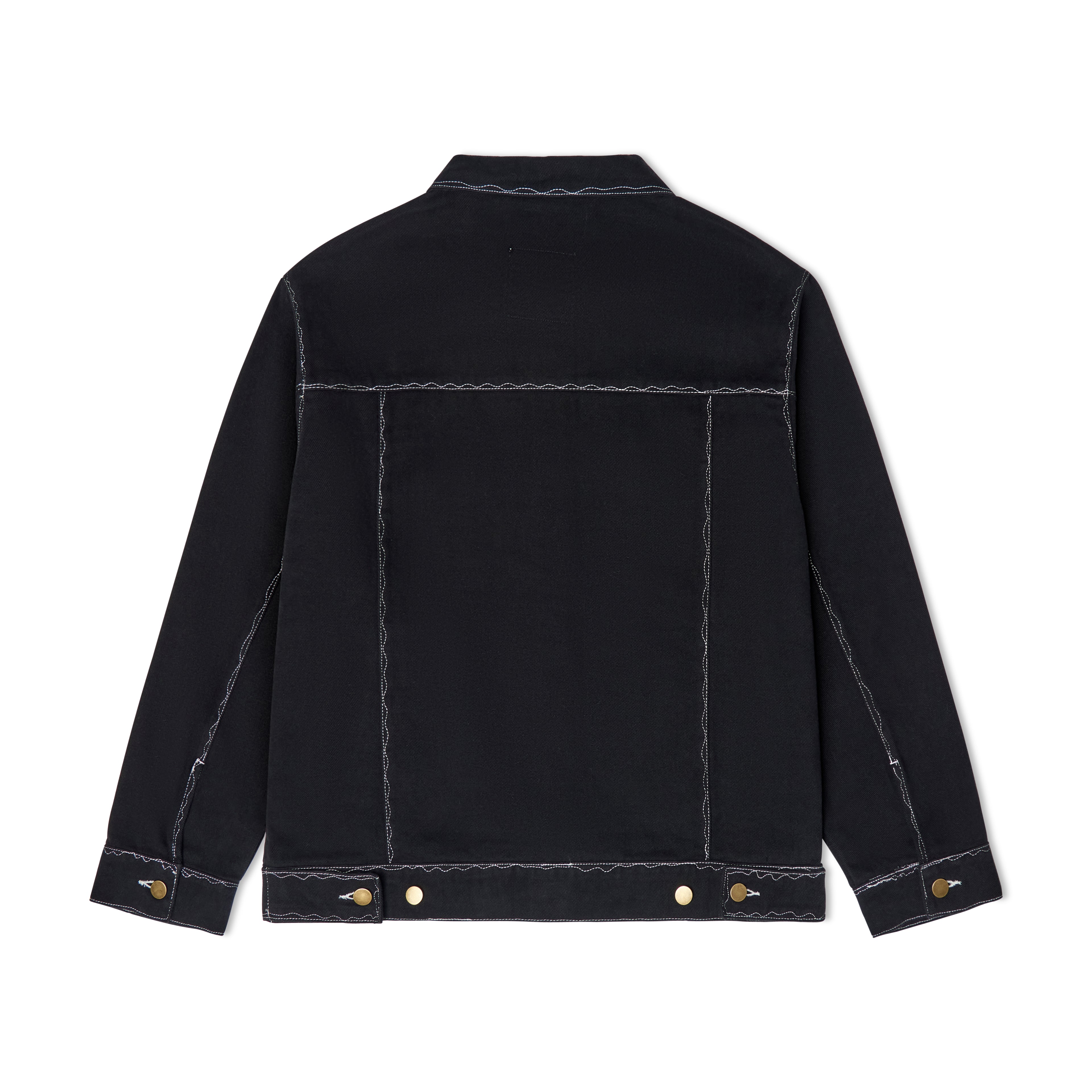 Messy Stitched Work Jacket [Black]