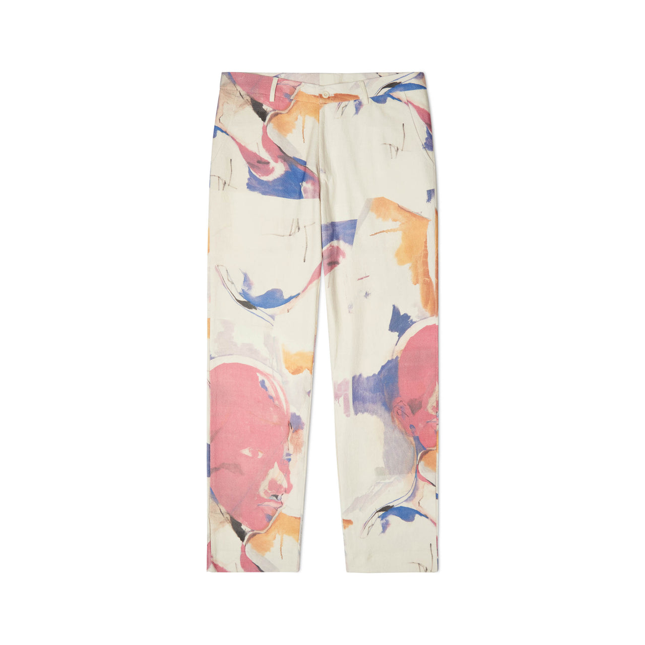 Painting Printed Suit Bottoms [White]