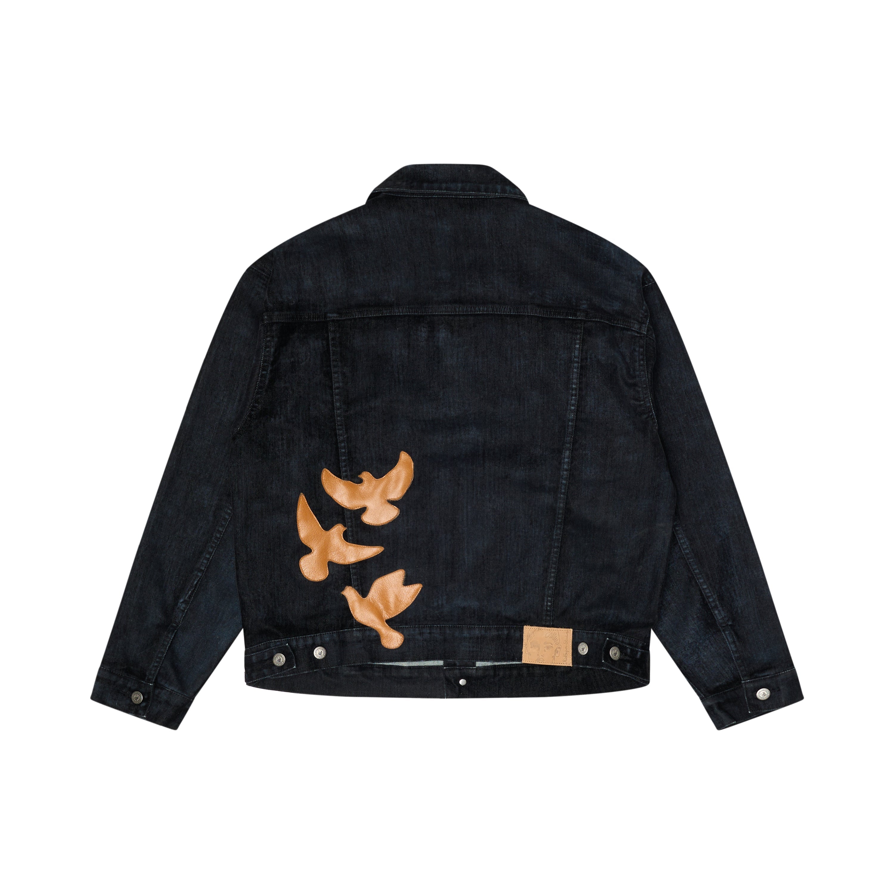 Washed Doves Sueded Denim Top [Black]