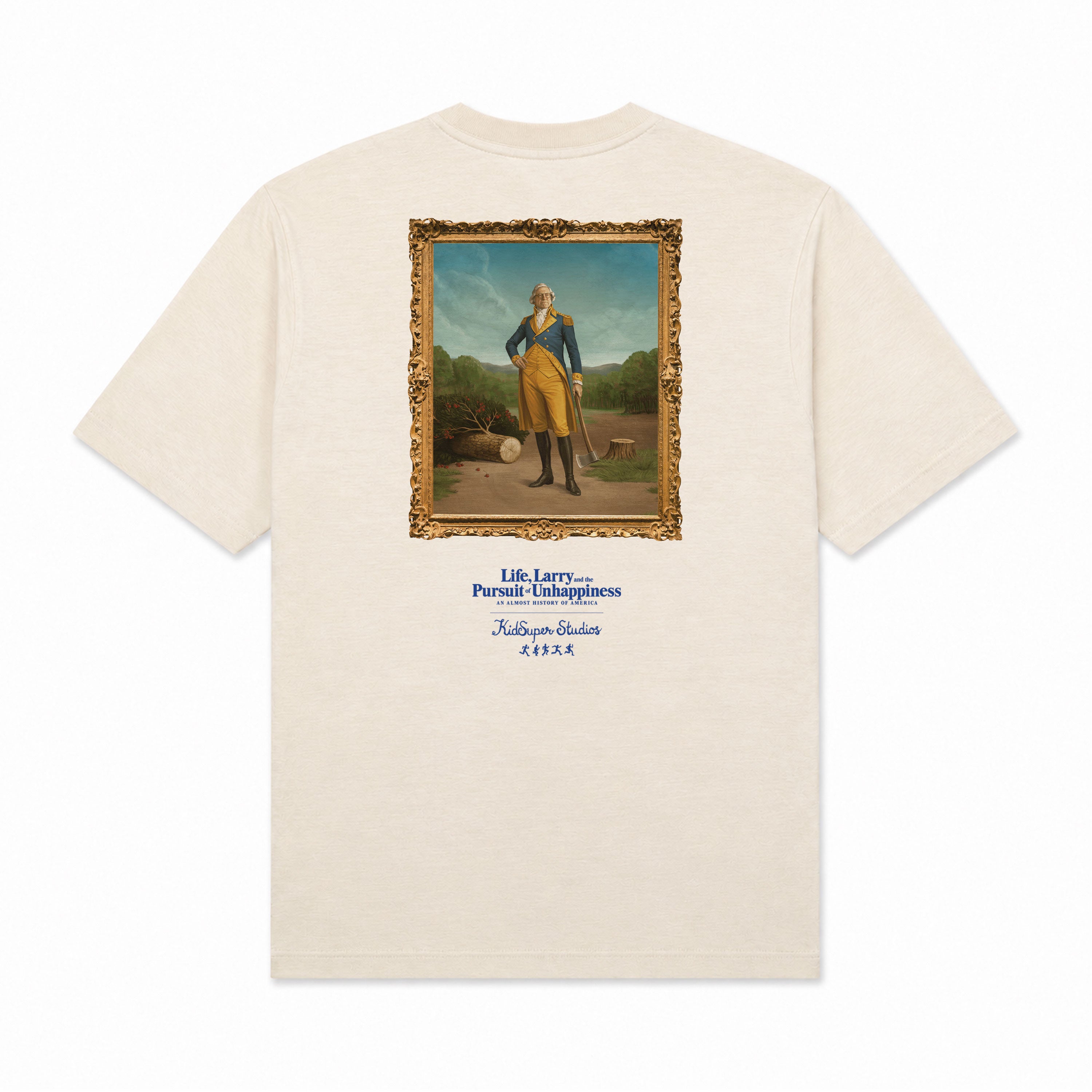 HBOⓇ Original’s LIFE, LARRY & THE PURSUIT OF UNHAPPINESS x KIDSUPER HE CAN TELL A LIE TEE