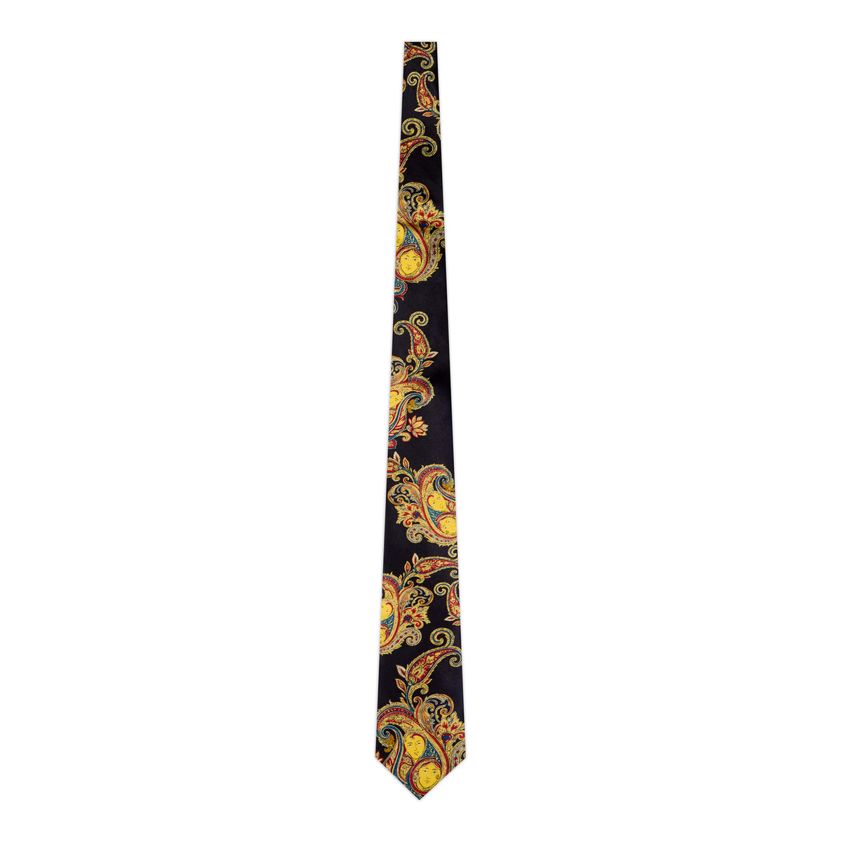Paisley Printed Tie [Black]