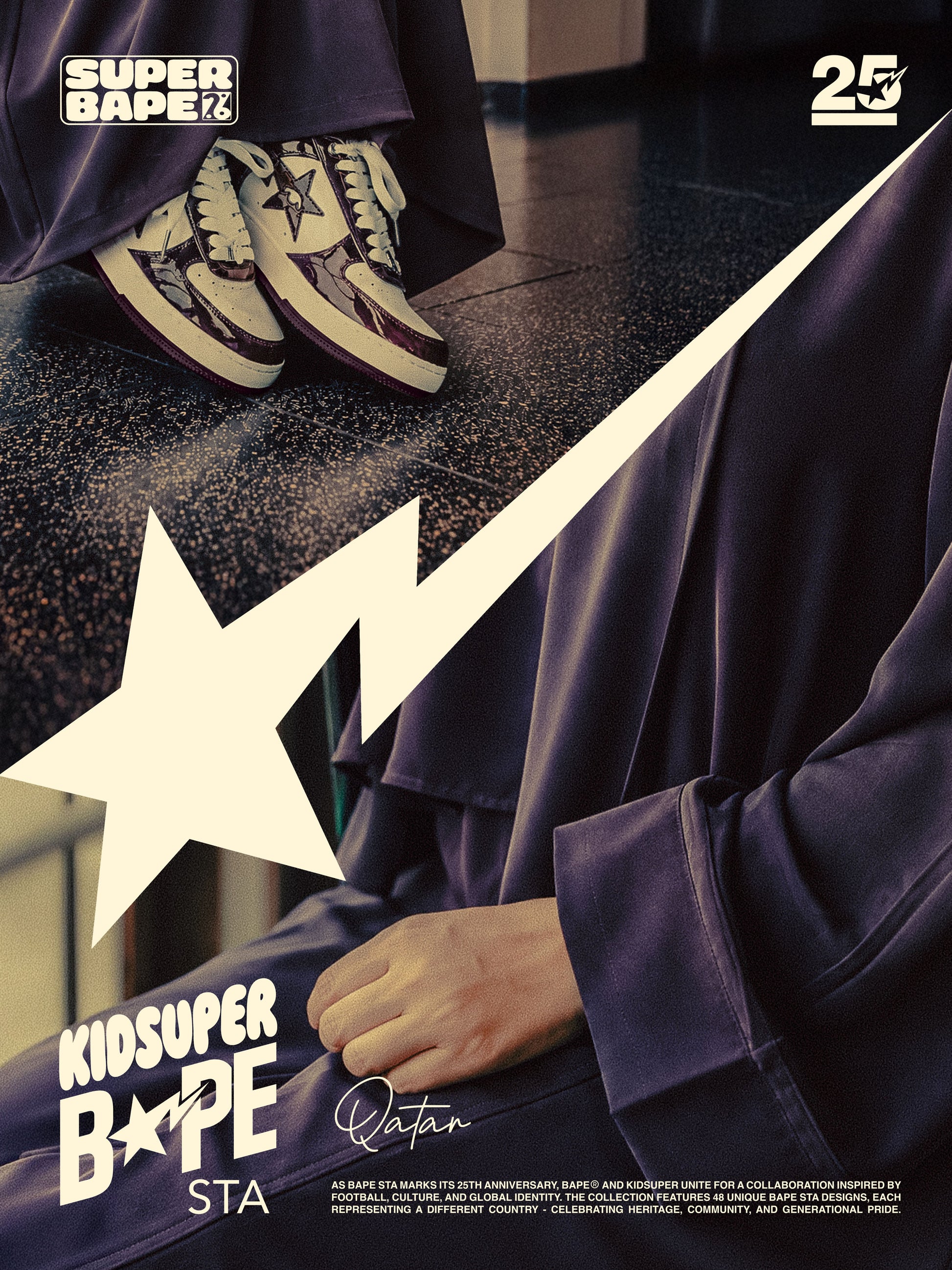 Qatar - KidSuper x BAPE Bapesta 12