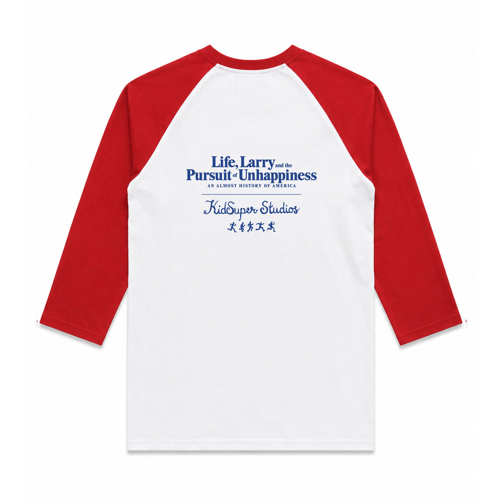 HBOⓇ Original’s LIFE, LARRY & THE PURSUIT OF UNHAPPINESS x KIDSUPER BASEBALL TEE