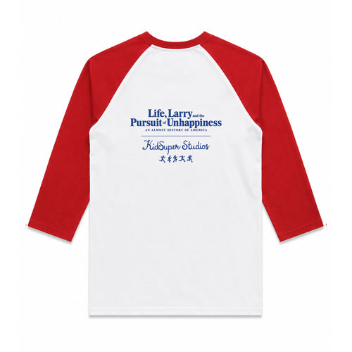 HBOⓇ Original’s LIFE, LARRY & THE PURSUIT OF UNHAPPINESS x KIDSUPER BASEBALL TEE