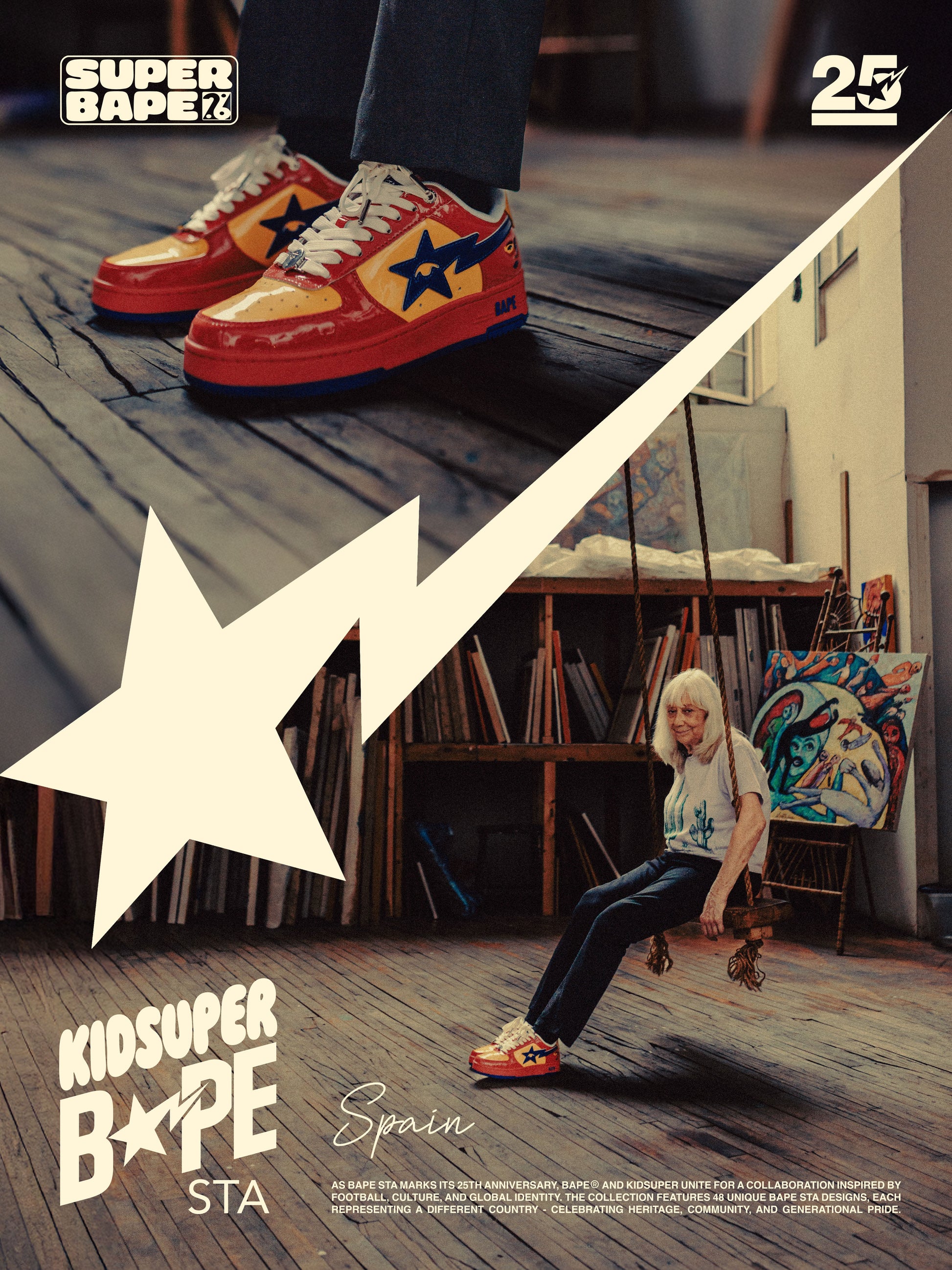 Spain - KidSuper x BAPE Bapesta 13