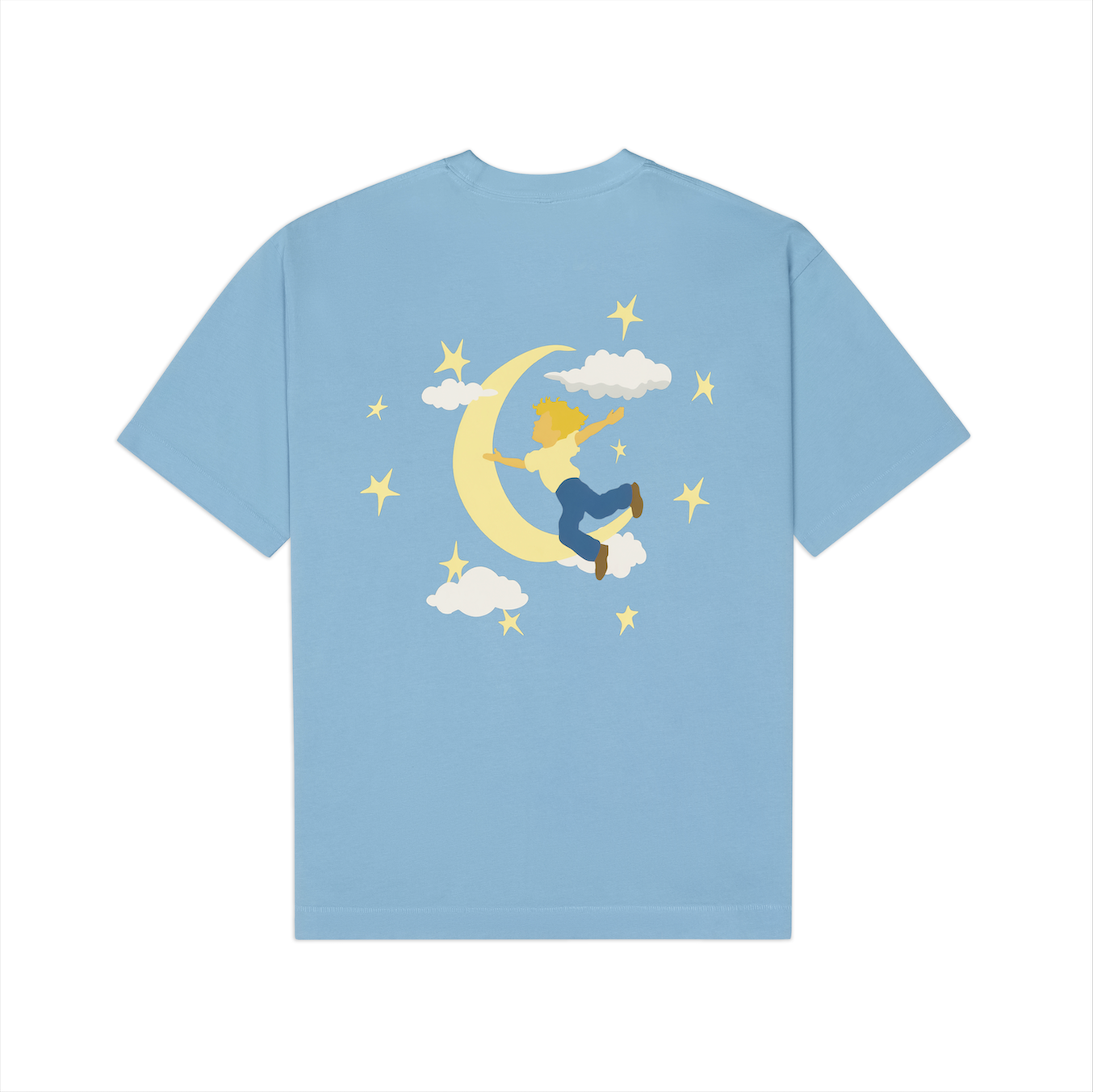 The Boy who Jumped the Moon Tee [Light Blue]