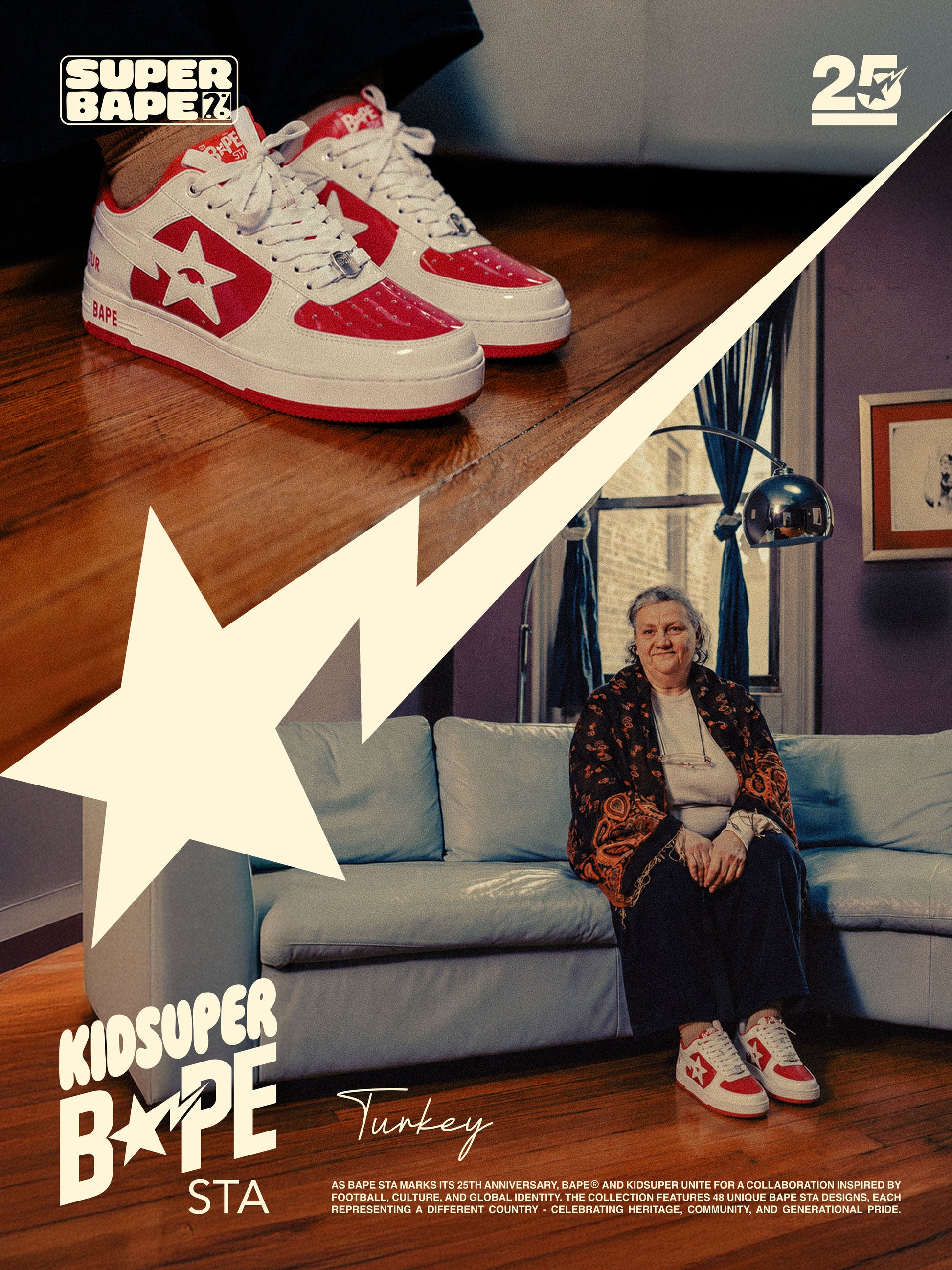 Turkey - KidSuper x BAPE Bapesta 12