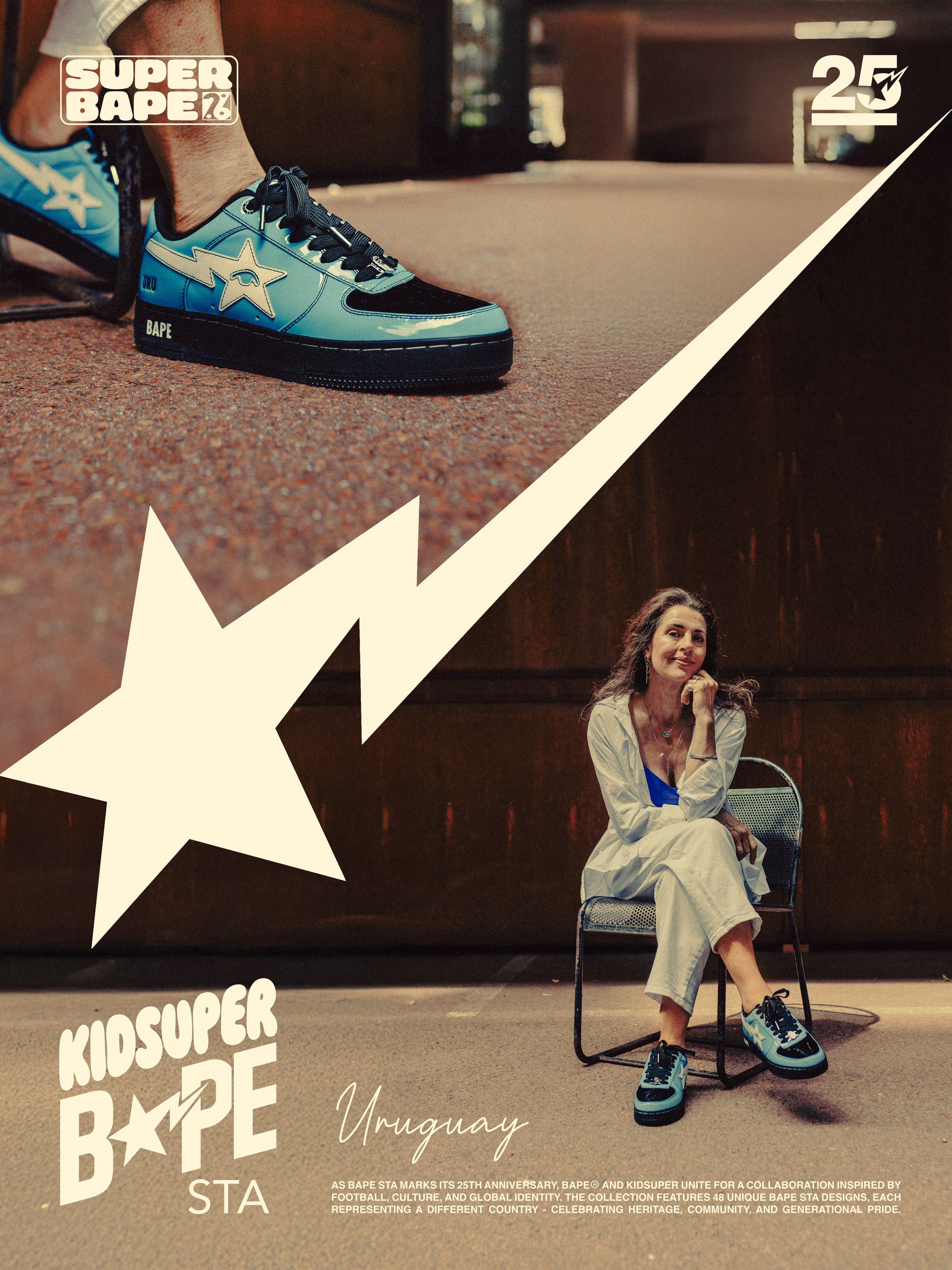 Uruguay - KidSuper x BAPE Bapesta 12