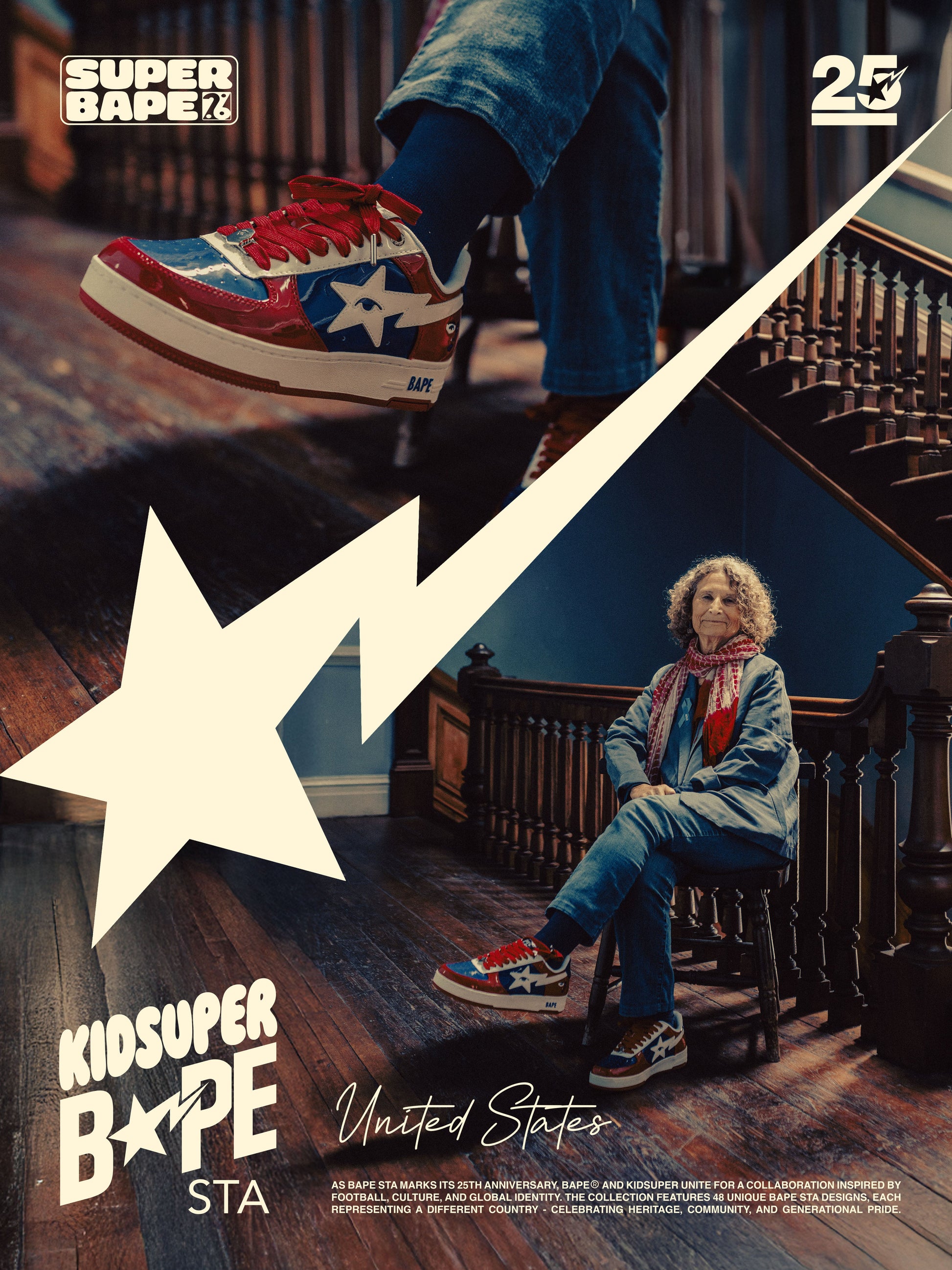 United States - KidSuper x BAPE Bapesta 14
