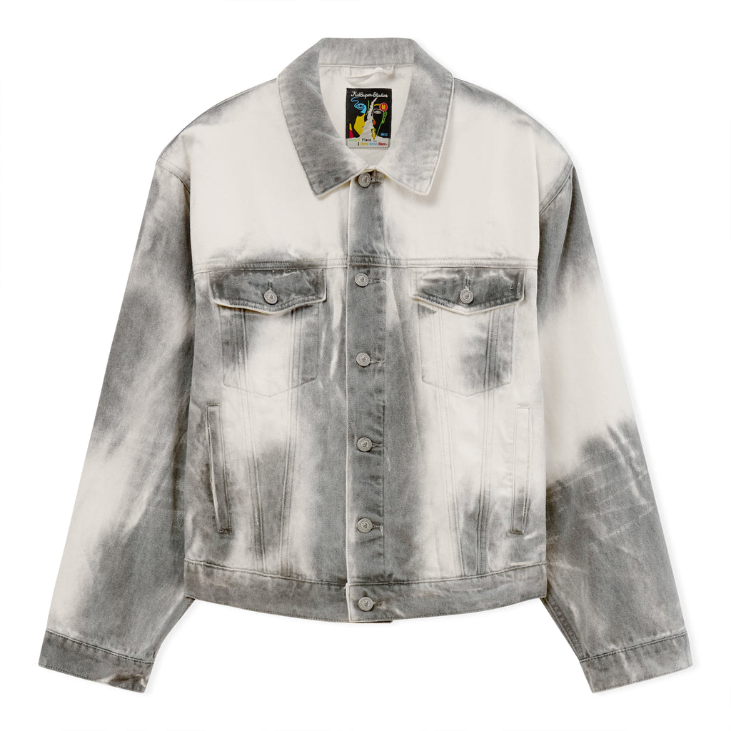 White Washed Doves Denim Jacket