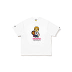 BAPE X KIDSUPER COLM & BABY MILO TEE M WHITE