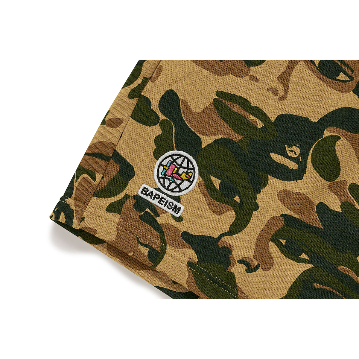 BAPE X KIDSUPER CAMO SWEAT SHORTS [GREEN] - KidSuper