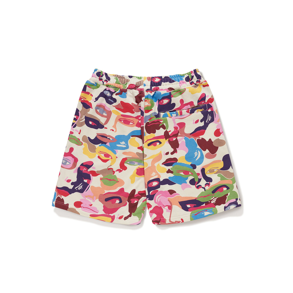 BAPE X KIDSUPER CAMO SWEAT SHORTS [MULTI]