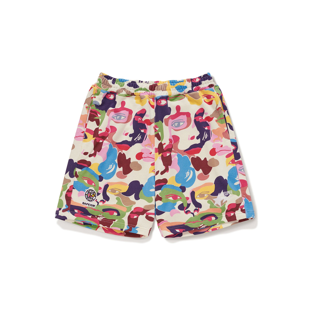 BAPE X KIDSUPER CAMO SWEAT SHORTS [MULTI] - KidSuper