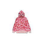 BAPE X KIDSUPER CAMO SHARK FULL ZIP HOODIE [PINK]