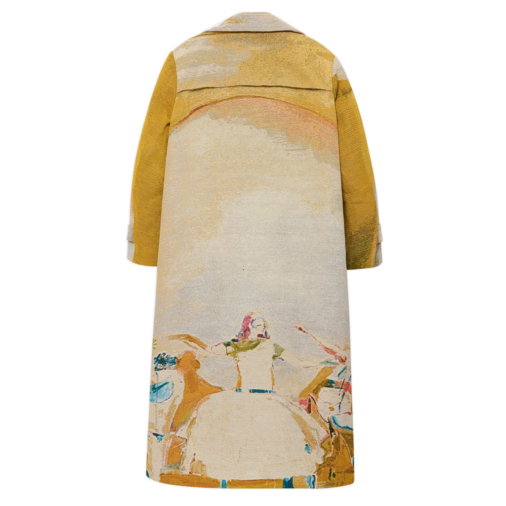 Stage Left Jaquard Overcoat [Yellow]