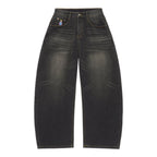 Dove Printed Barrel Pant [Black]