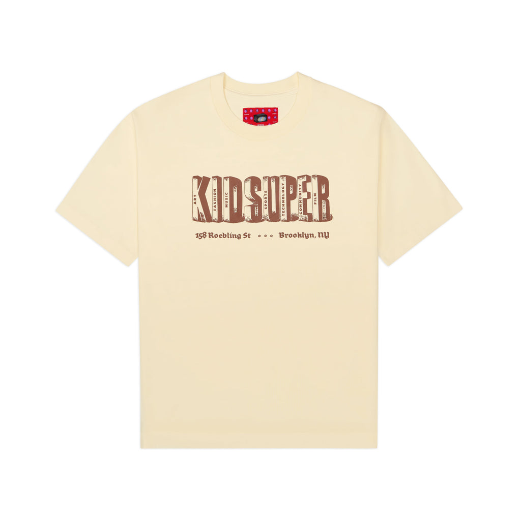 Block Letters Tee [Cream]