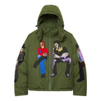 Subway Car Patchwork Puffer [Green]