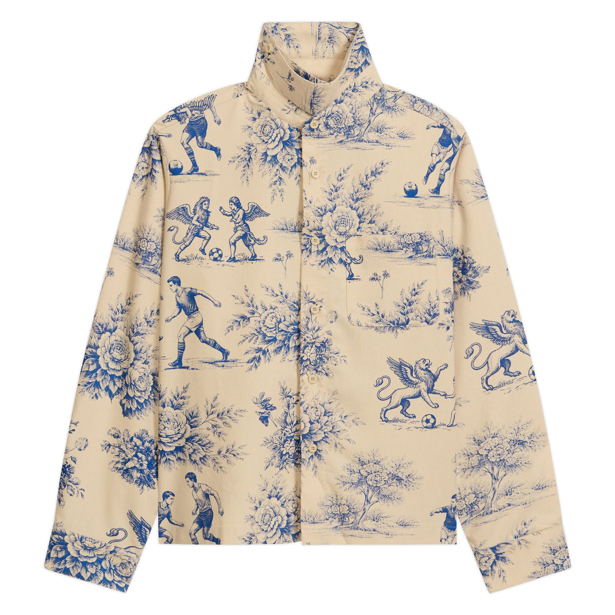 Toile de Jouy Button Up [Cream]