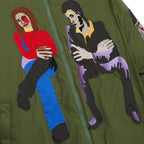 Subway Car Patchwork Puffer [Green]