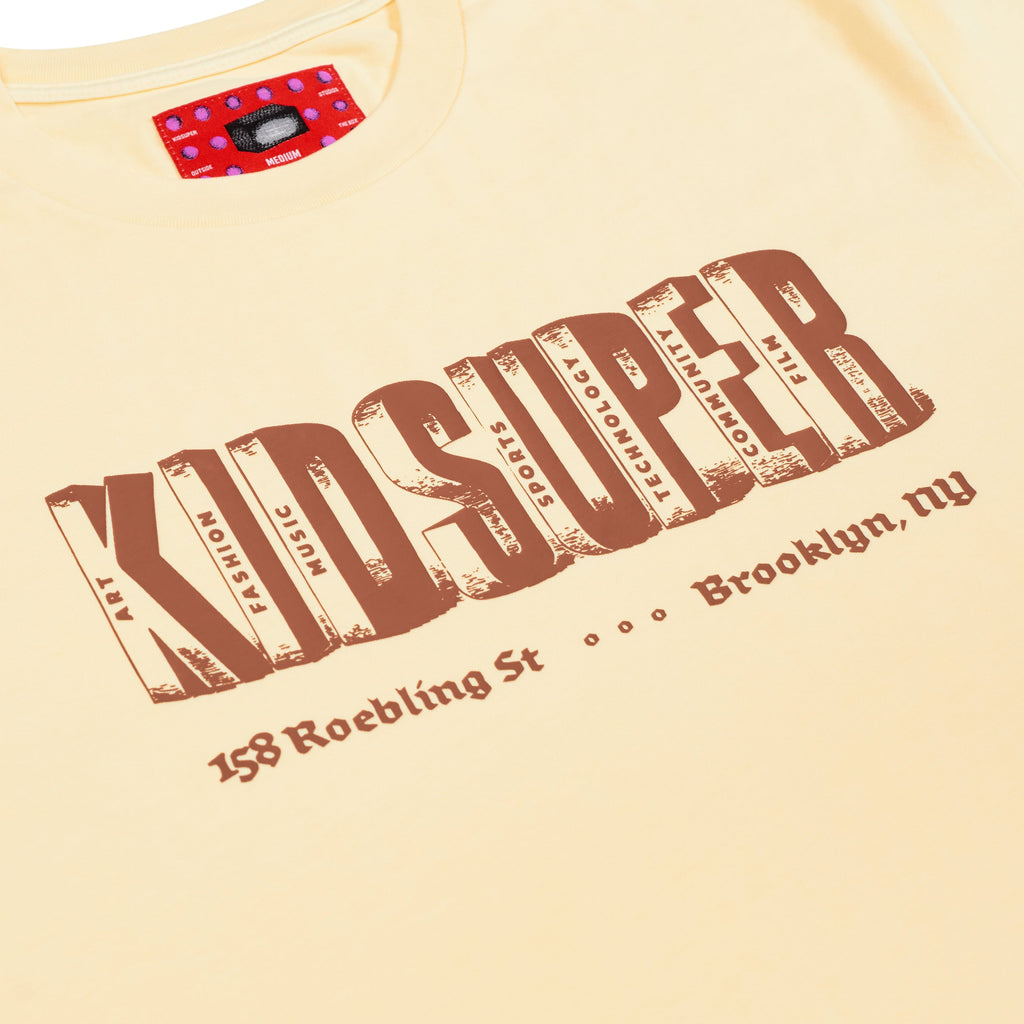 Block Letters Tee [Cream]