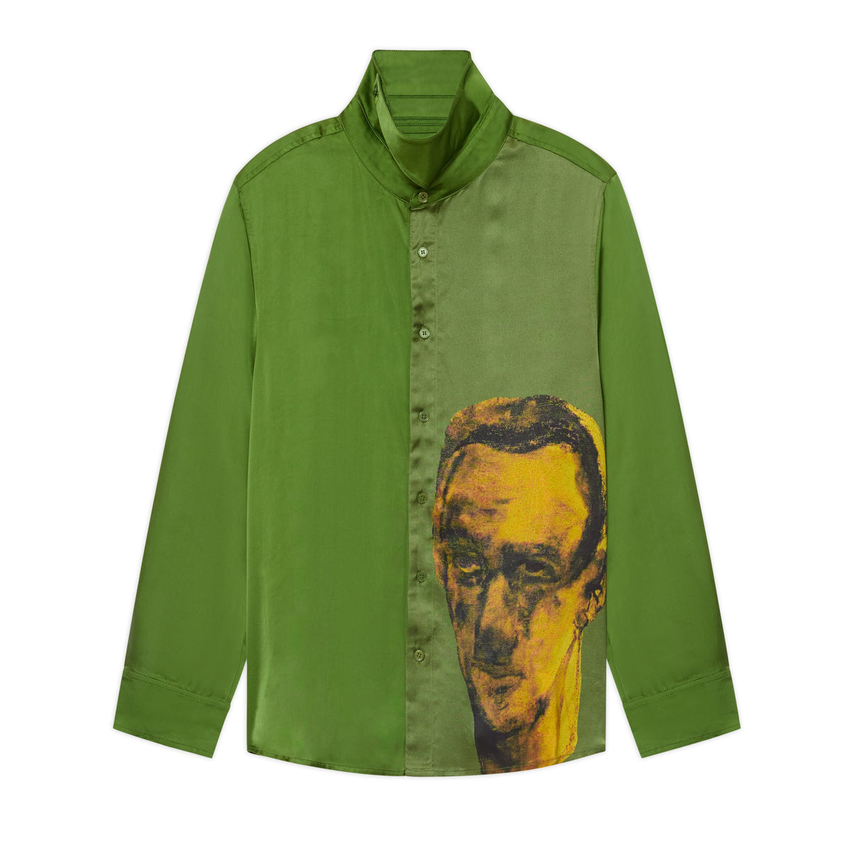 Yellow Guy Storm Flap Button Up [Green]