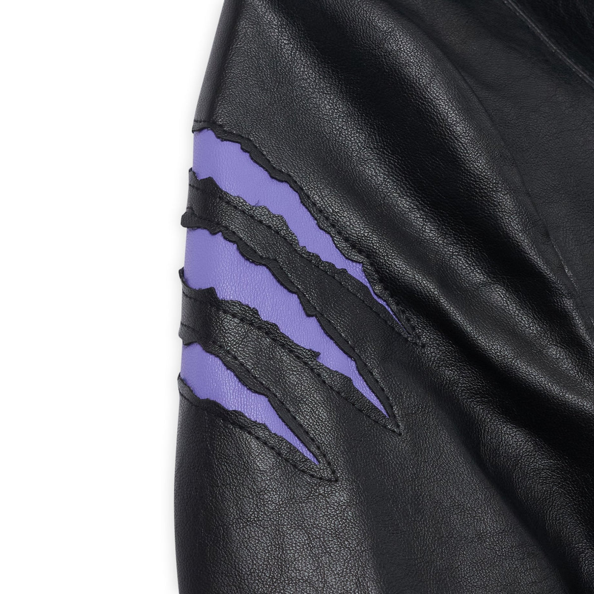 Catwoman Leather Trench [Black] – claw panel detail