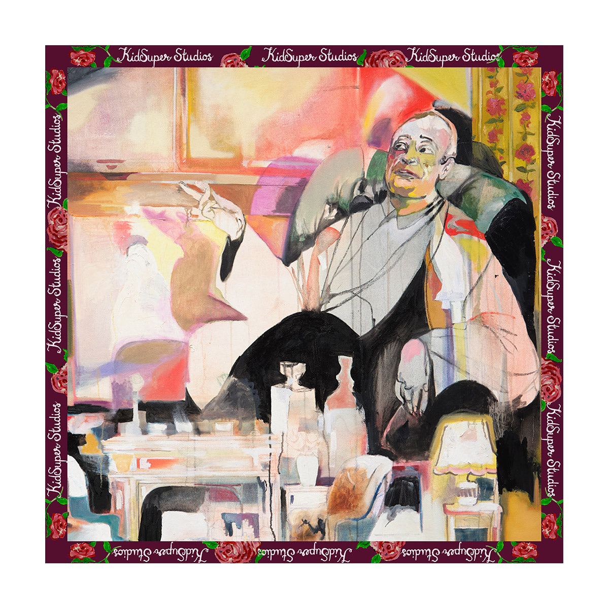 Whos There Silk Scarf [Multi]