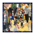 Abstract Painting Silk Scarf [Multi]