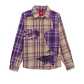 Patchwork Face Flannel [Purple]