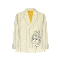 Hand Embroidered Suit Top [Tan]
