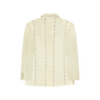 Hand Embroidered Suit Top [Tan]