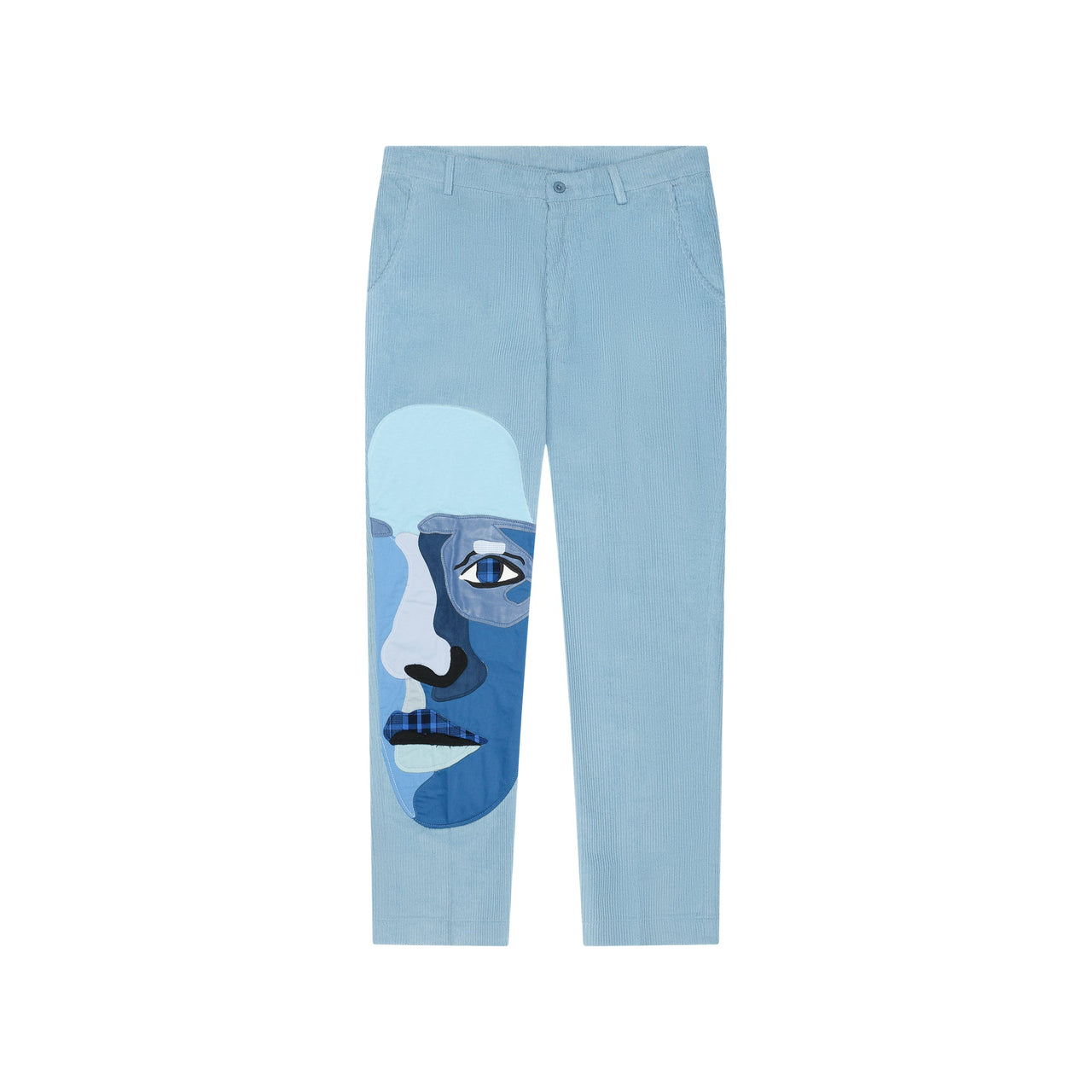 Blue face corduroy Suit Pants [Blue]