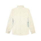 Painted Face Button Up [Tan/Blue]