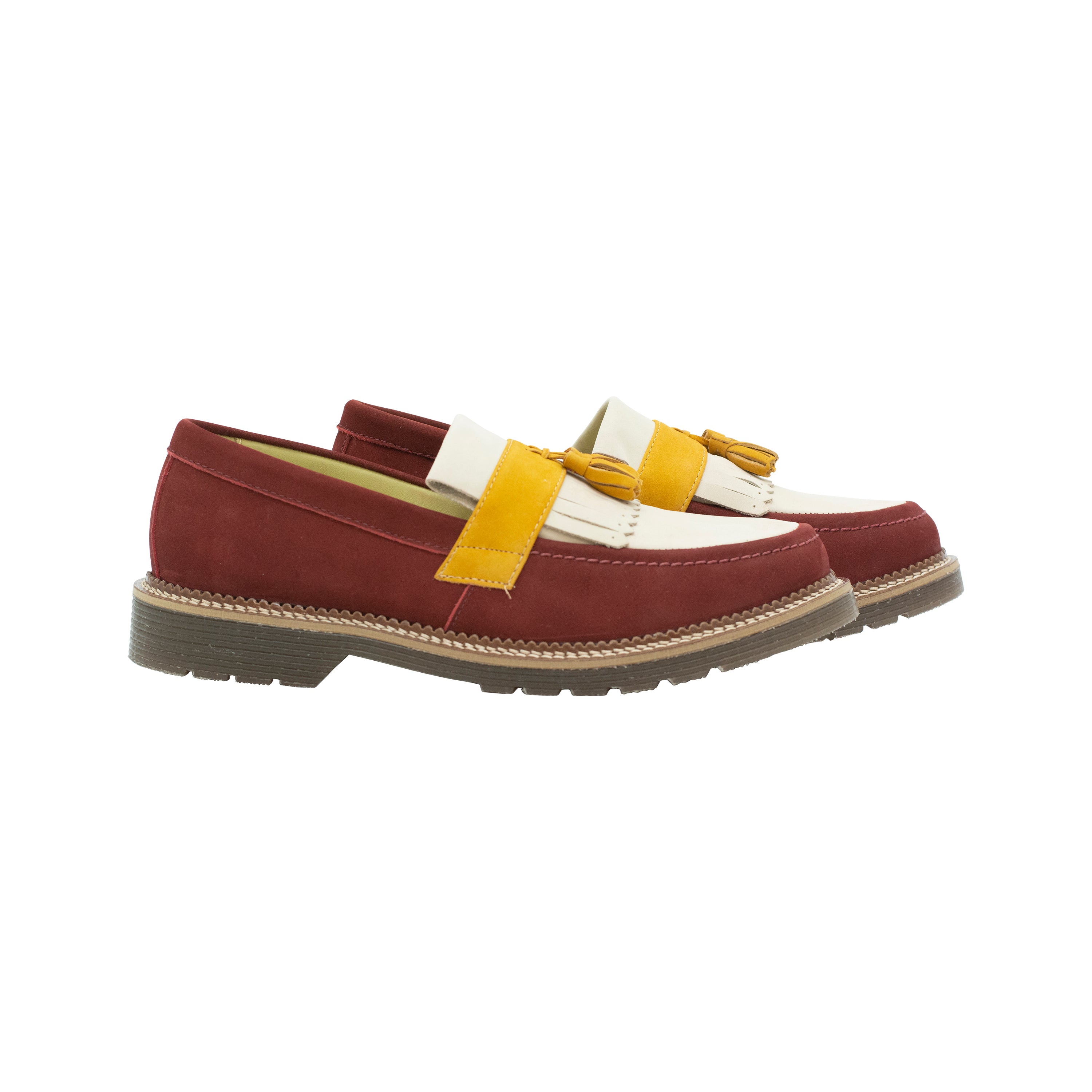 Moonwalk Loafer™️ [Maroon/Yellow]
